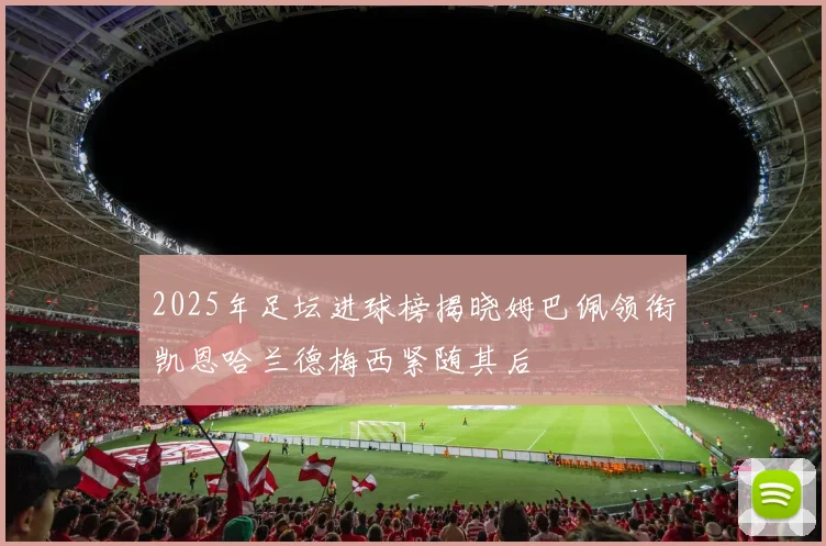 2025年足坛进球榜揭晓姆巴佩领衔凯恩哈兰德梅西紧随其后